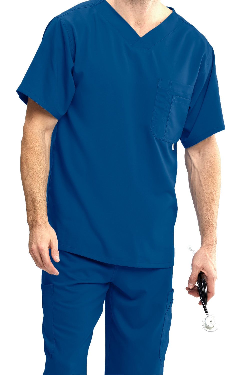 Grey's Anatomy Classic 0107 Preston Scrub Top New Royal
