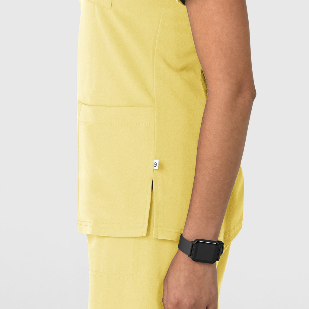 Nova 6132 Flex-n-Reach V-Neck Scrub Top Sunshine Yellow