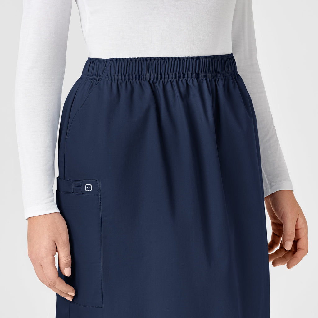 WonderWORK 701 Pull On Cargo Skirt Navy