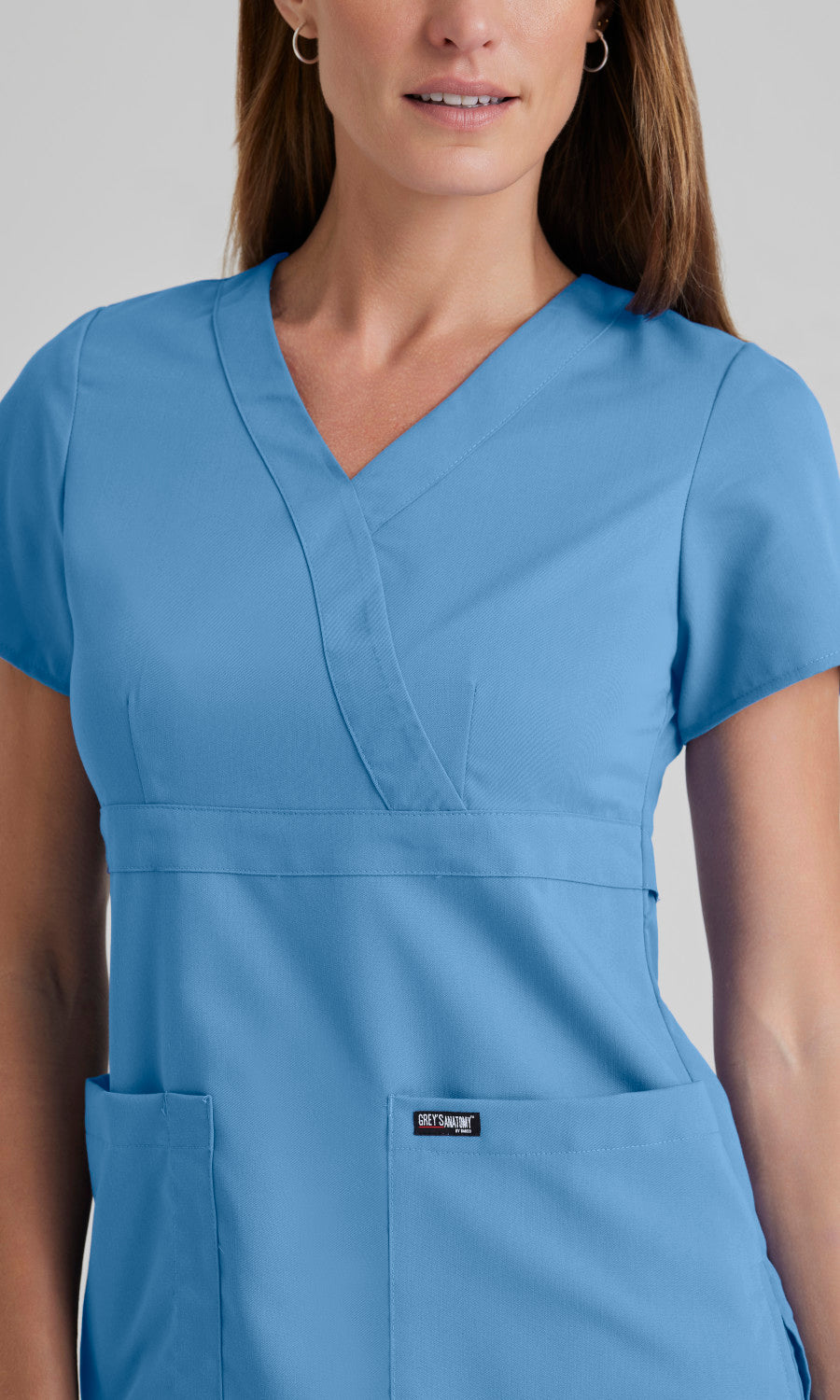 Grey's Anatomy 4153 Riley Scrub Top Ciel Blue