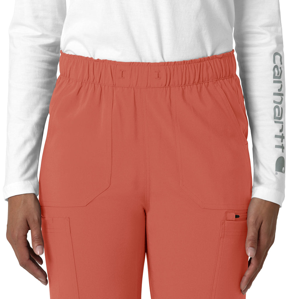 Force Cross-Flex C53210 Women's Straight Leg Cargo Scrub Pants Dusty Cedar