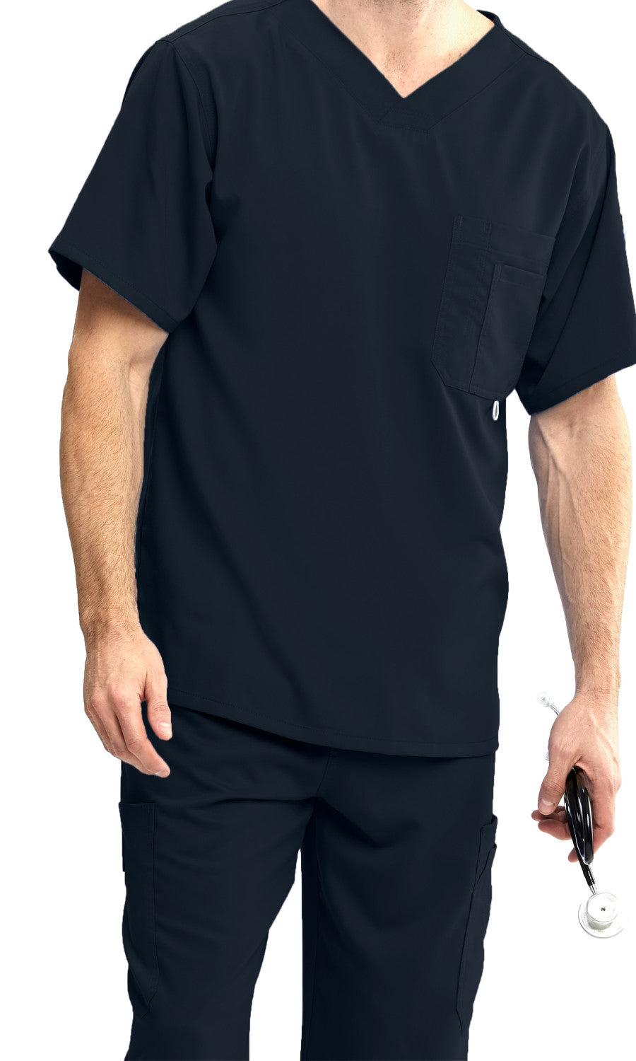 Grey's Anatomy Classic 0107 Preston Scrub Top Black