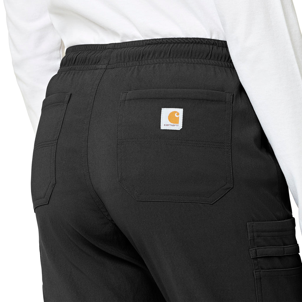 Rugged Flex Peak C52137 Cargo Jogger Scrub Pants Black