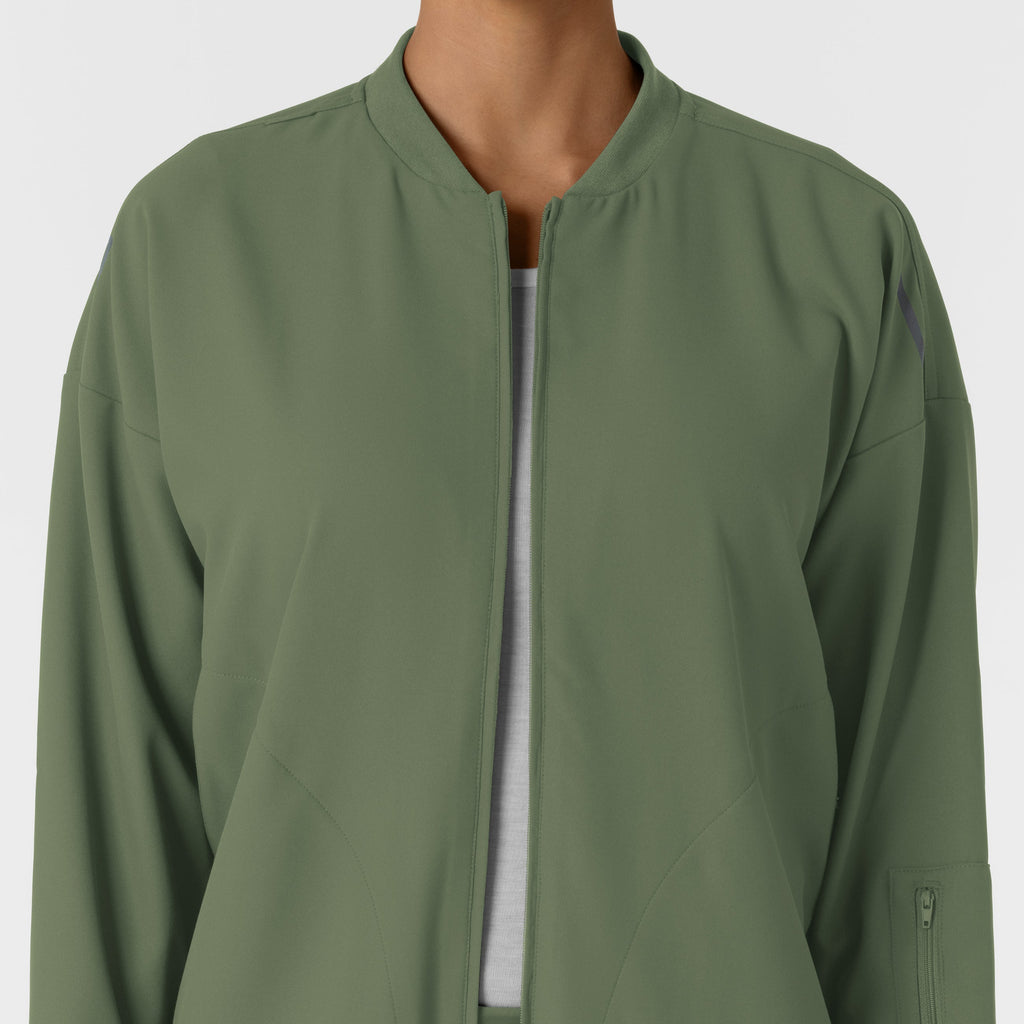 Layers 8066 Bomber Scrub Jacket Olive