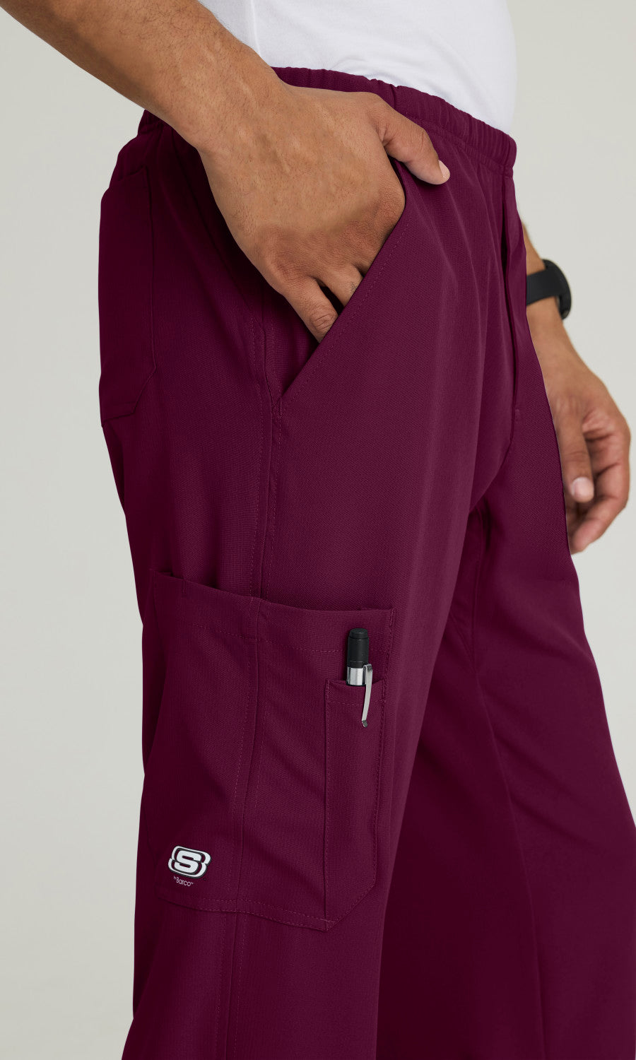 Skechers SK0215 Structure Scrub Pants Wine