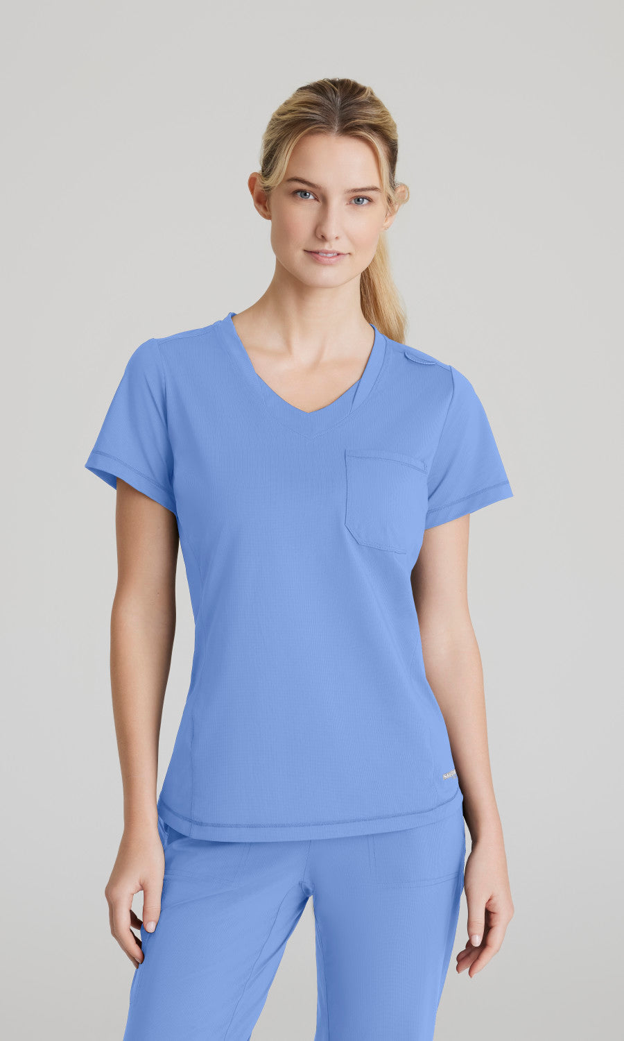 Skechers Slip-Ins Knits SKT221 Flow Knit Scrub Top Ciel Blue