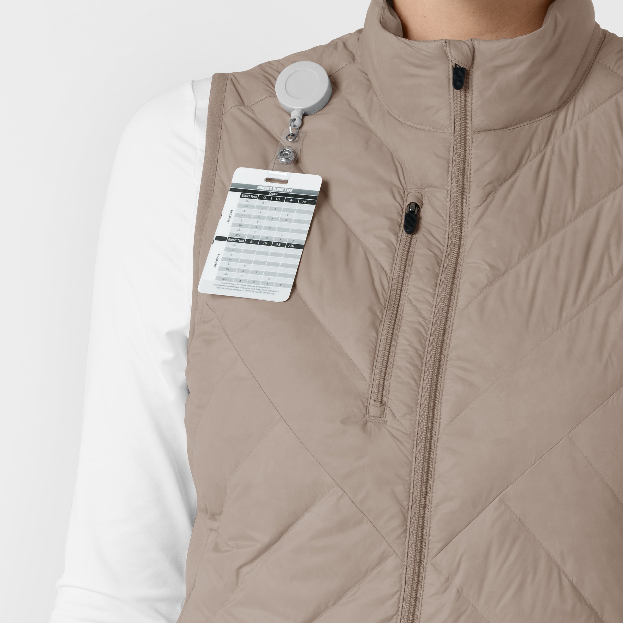 Layers 8277 Quilted Scrub Vest Haze