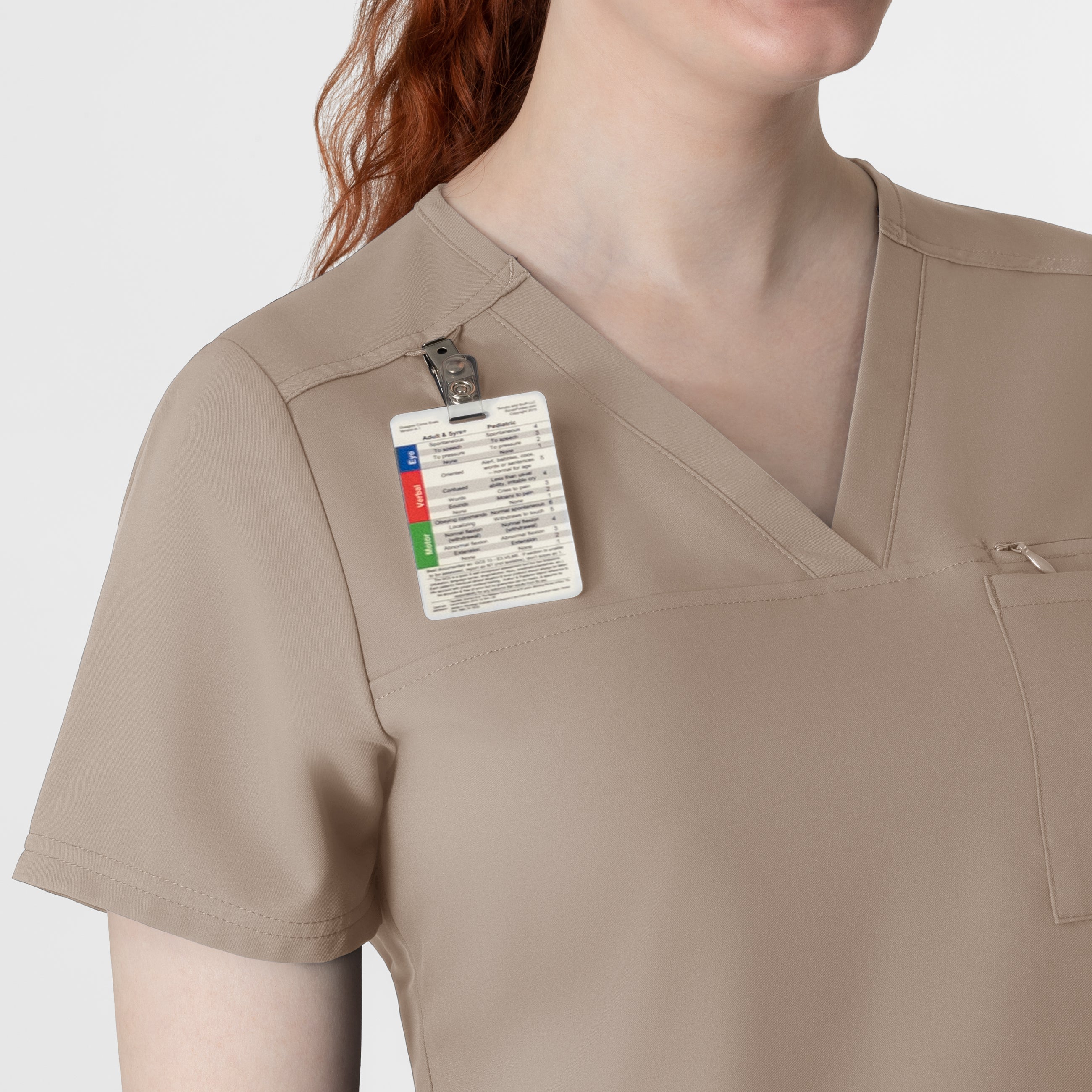 Thrive 6222 V-Neck Tuck-In Scrub Top Haze