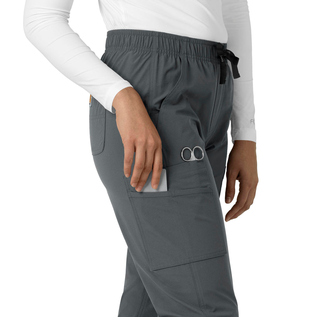 Force Essentials C51213 Straight Leg Scrub Pants Pewter