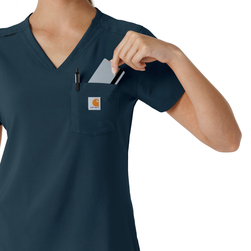 Force Cross-Flex C13410 Tuck-In Scrub Top Navy