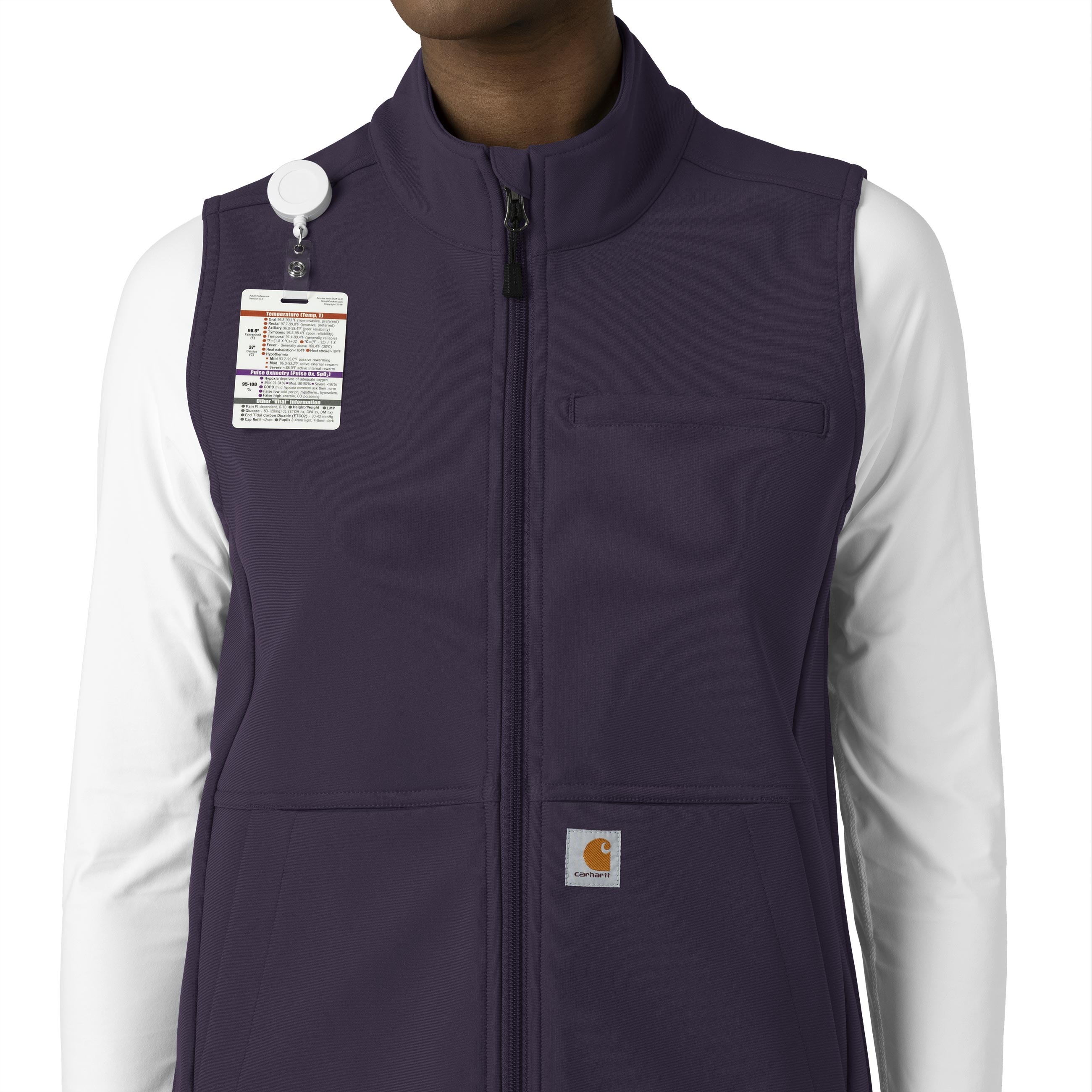 Rugged Flex C83023 Bonded Fleece Vest Black Plum