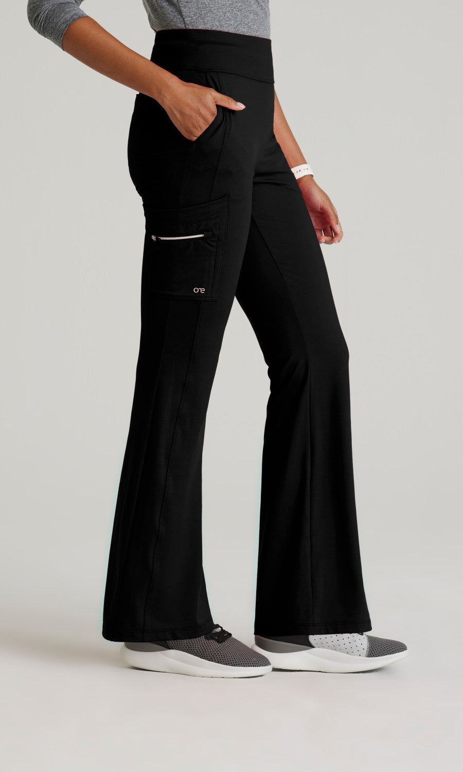 Barco One Performance Knits BOP645 Sprint Knit Scrub Pants Black