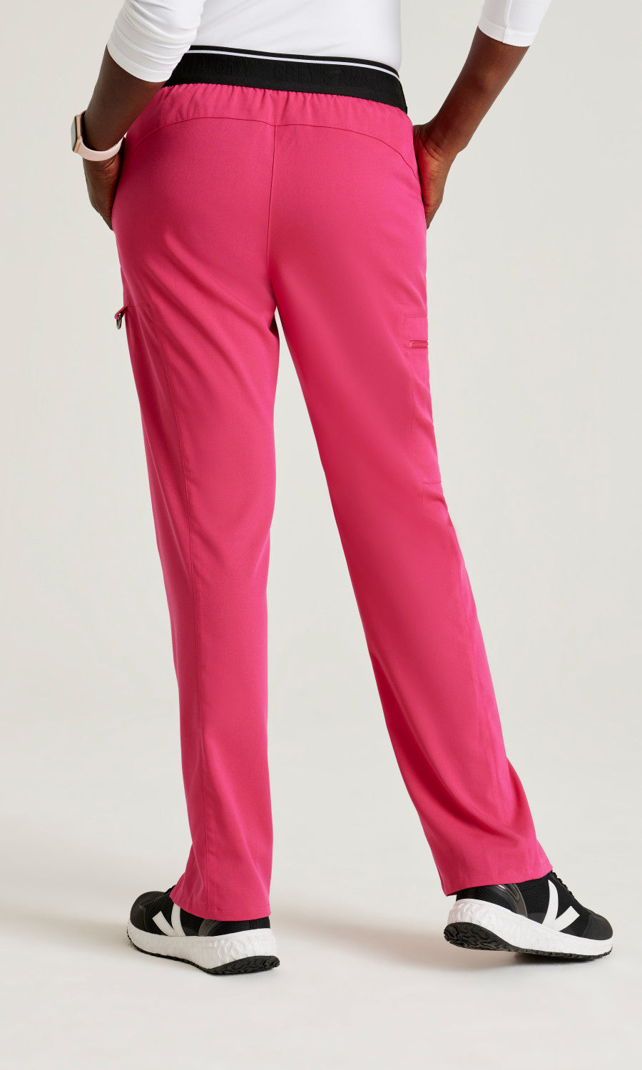 Grey's Anatomy Stretch GRSP500 Kim Scrub Pants Vibrance Pink