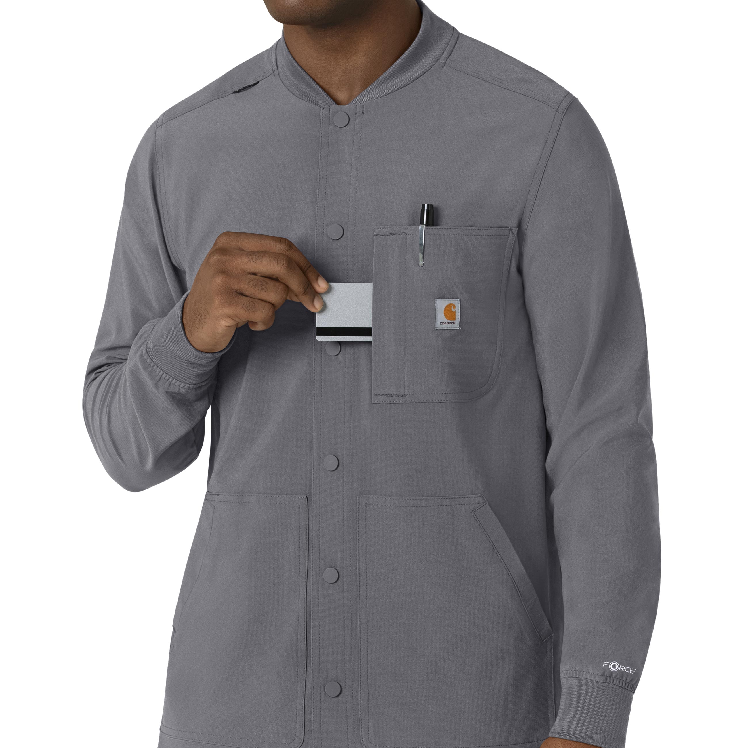 Force Cross-Flex C86210 Men's Shirt Jacket Pewter