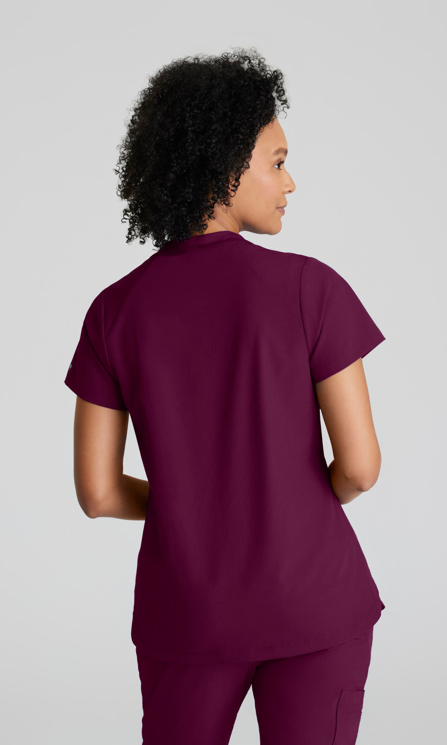 Barco One BOT216 Flux Scrub Top Wine