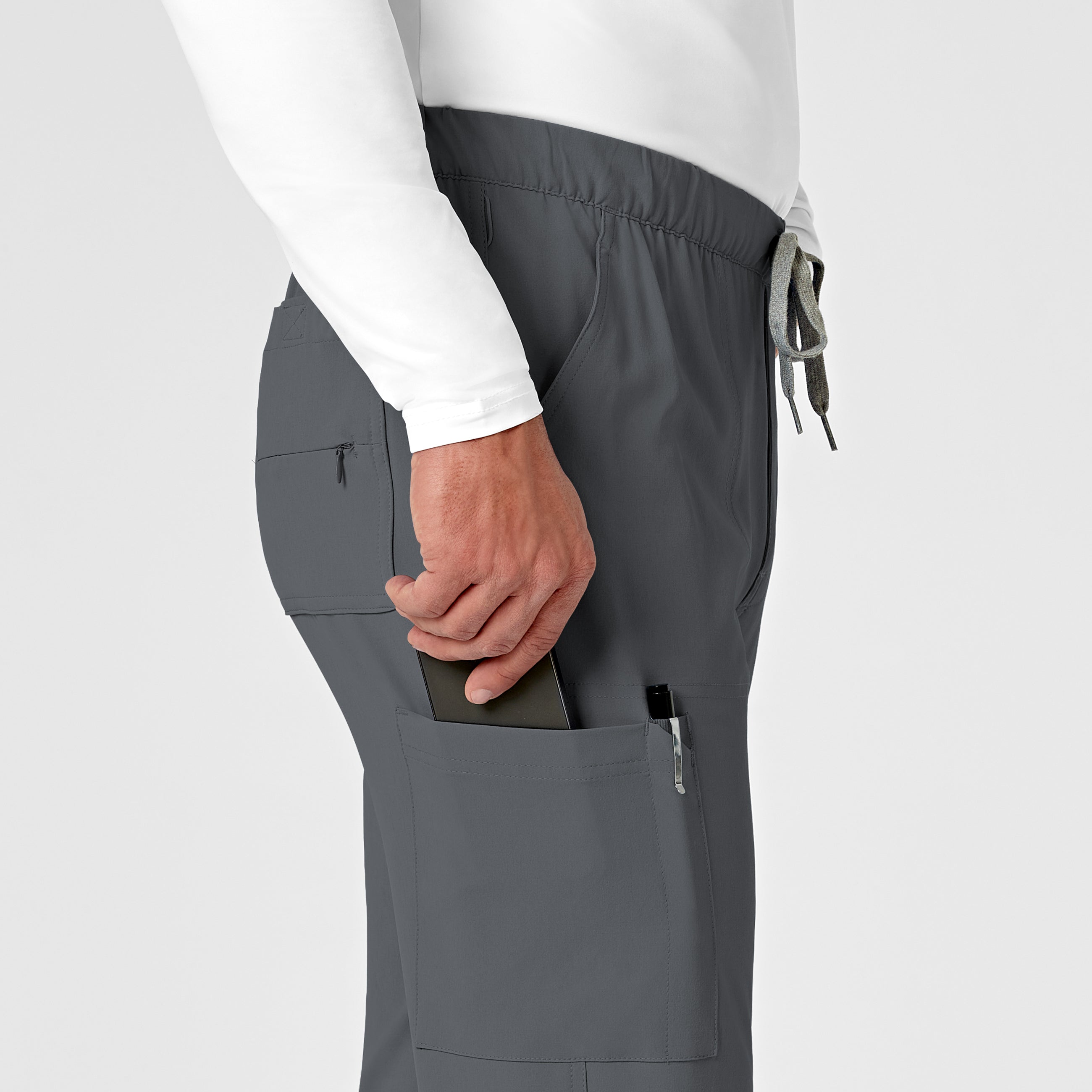 RENEW 5034 Men's Jogger Scrub Pants Pewter