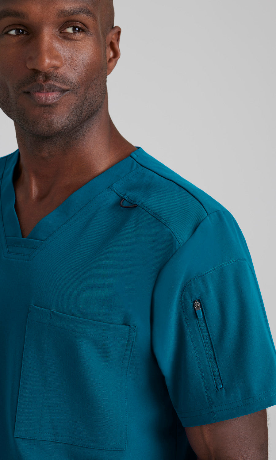 Grey's Anatomy Stretch GRST079 Murphy Scrub Top Bahama