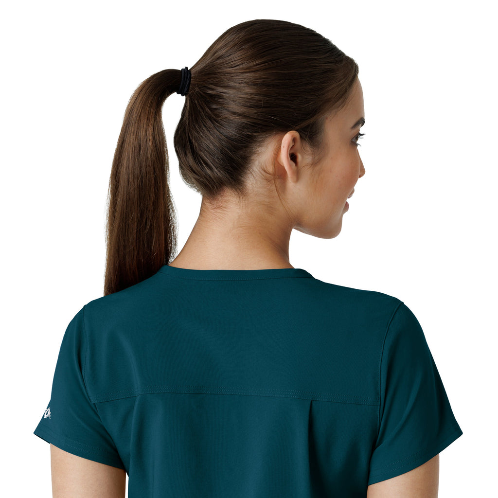 Force Cross-Flex C13410 Tuck-In Scrub Top Caribbean