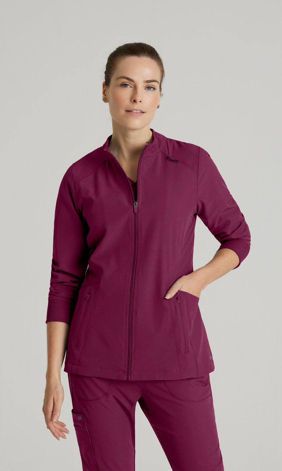Barco One BOW894 Venture Scrub Jacket Wine