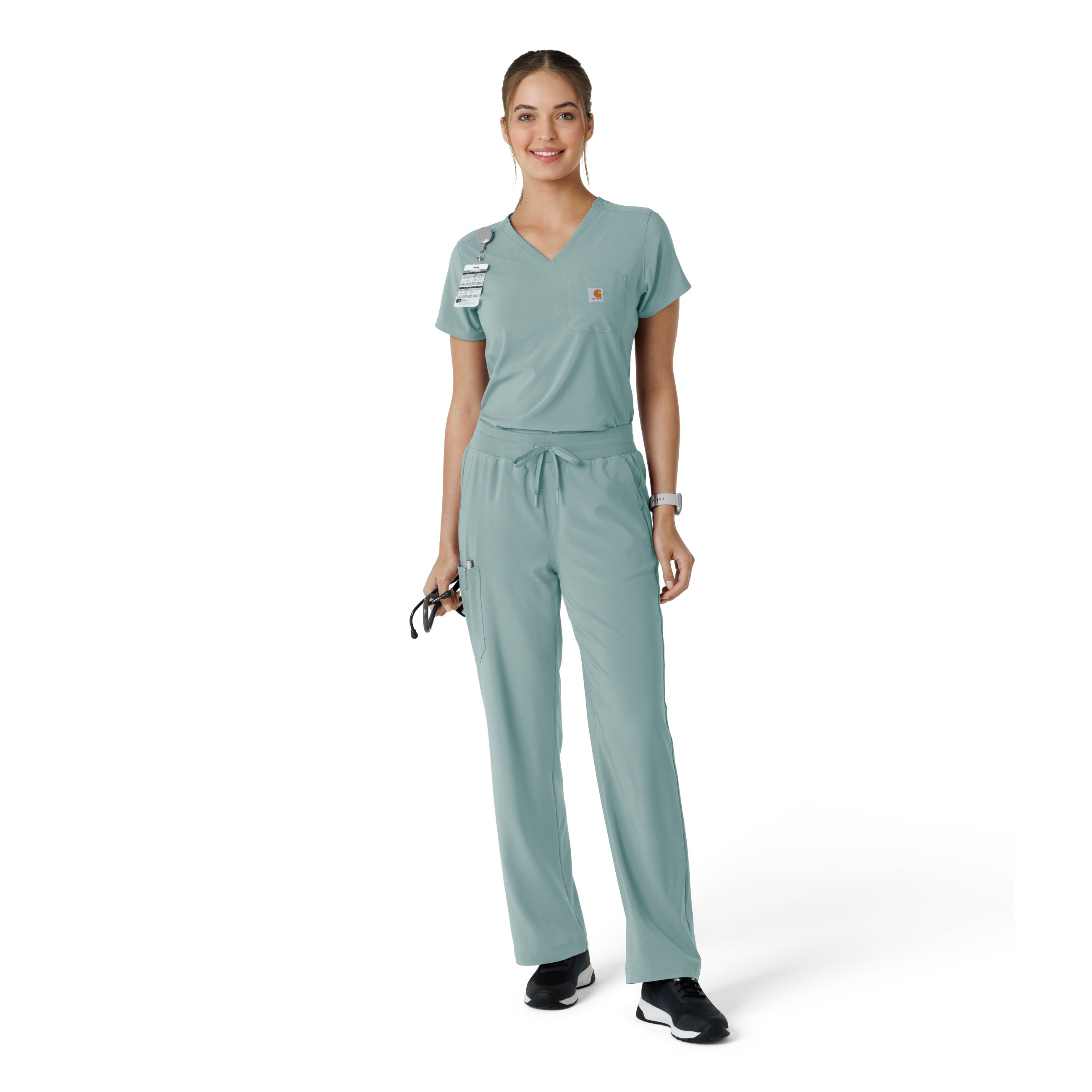 Force Cross-Flex C53310 Boot Cut Scrub Pants Summer Blue