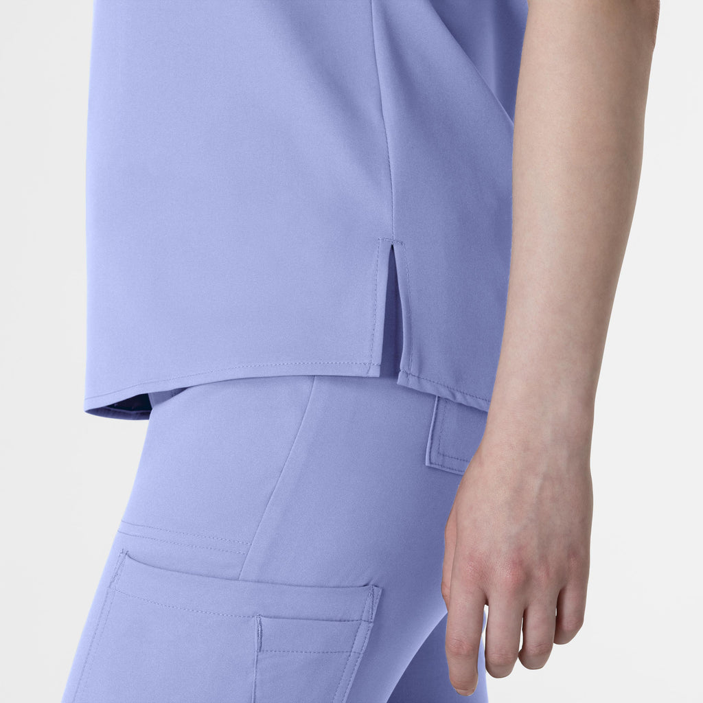 Thrive 6222 V-Neck Tuck-In Scrub Top Ceil Blue