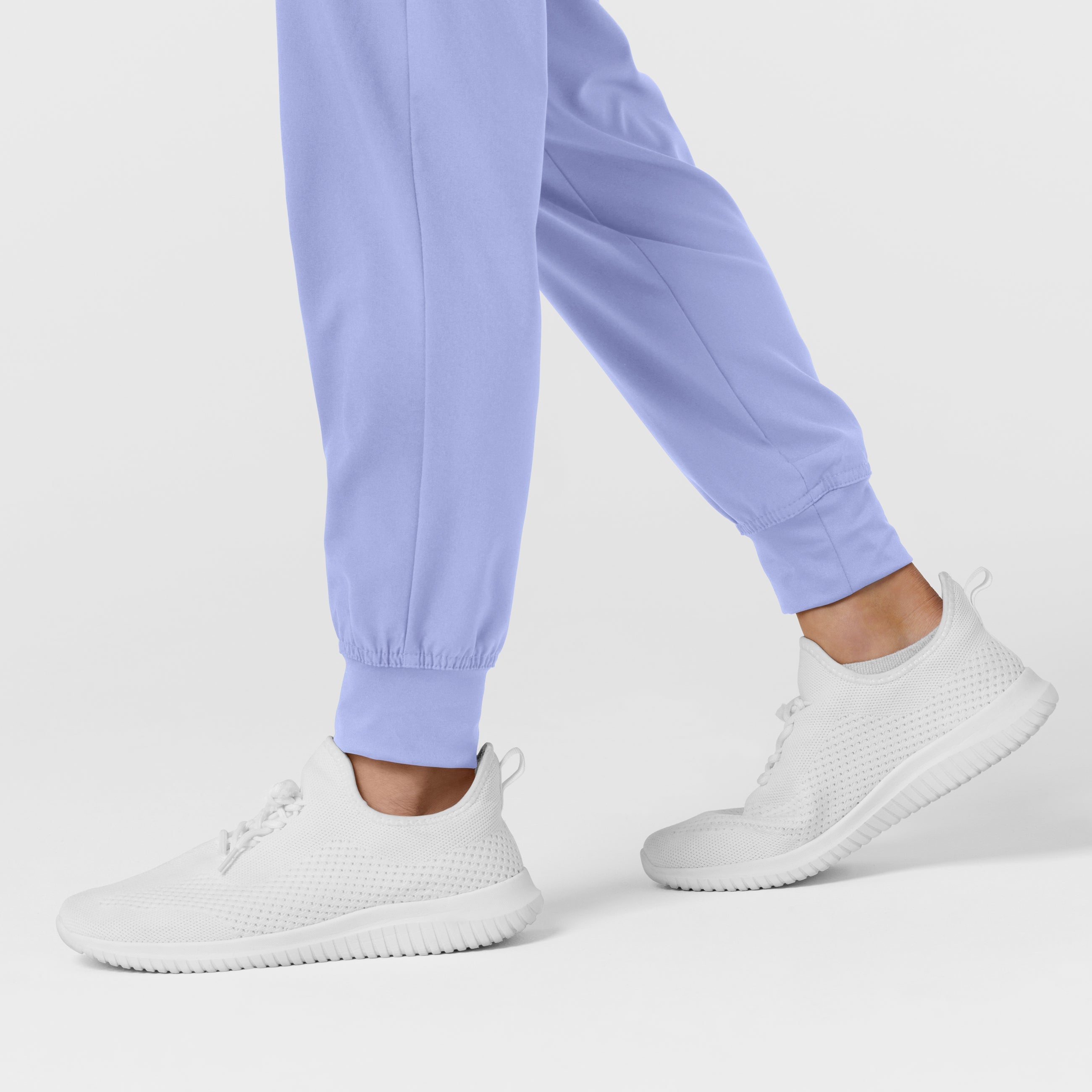 W123 5555 Comfort Waist Cargo Jogger Scrub Pants Ceil Blue