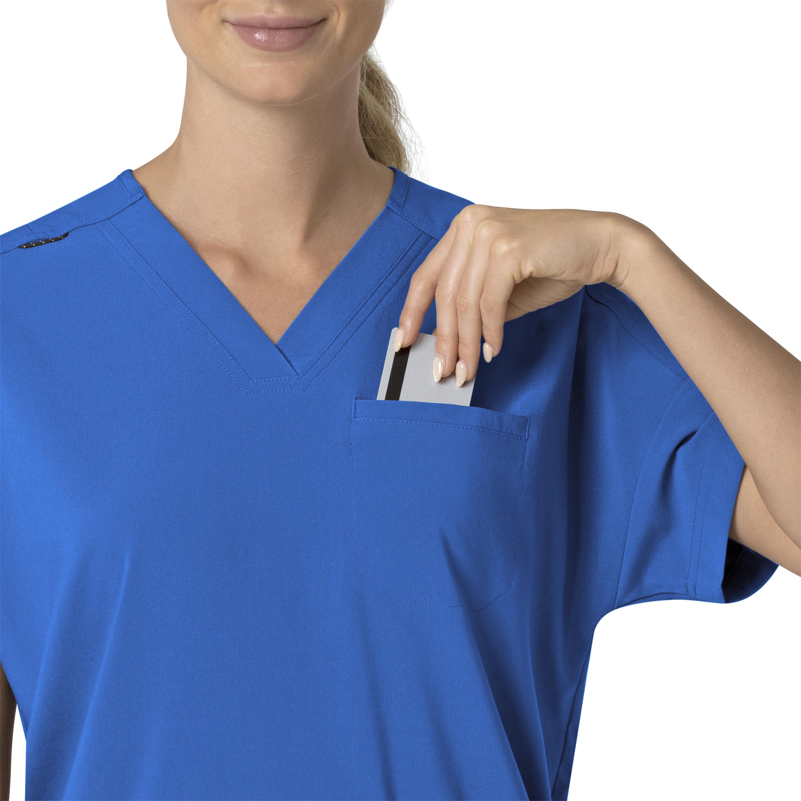 Force Cross-Flex C13110 Oversized V-Neck Scrub Top Royal