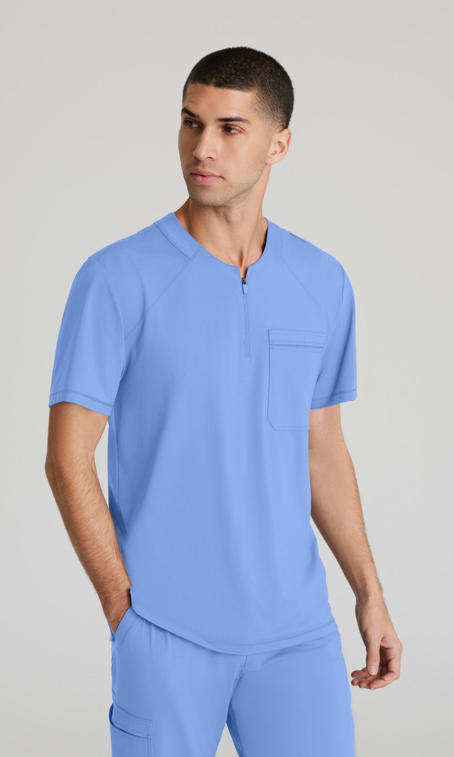 Skechers Slip-Ins Knits SKT229 Flex Knit Scrub Top Ciel Blue