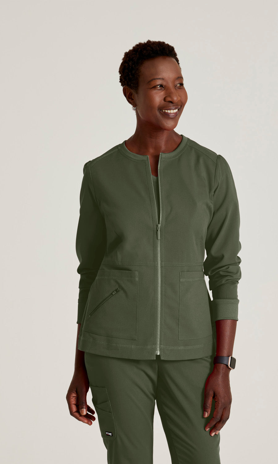 Grey's Anatomy Stretch GRSW017 Millie Jacket Olive