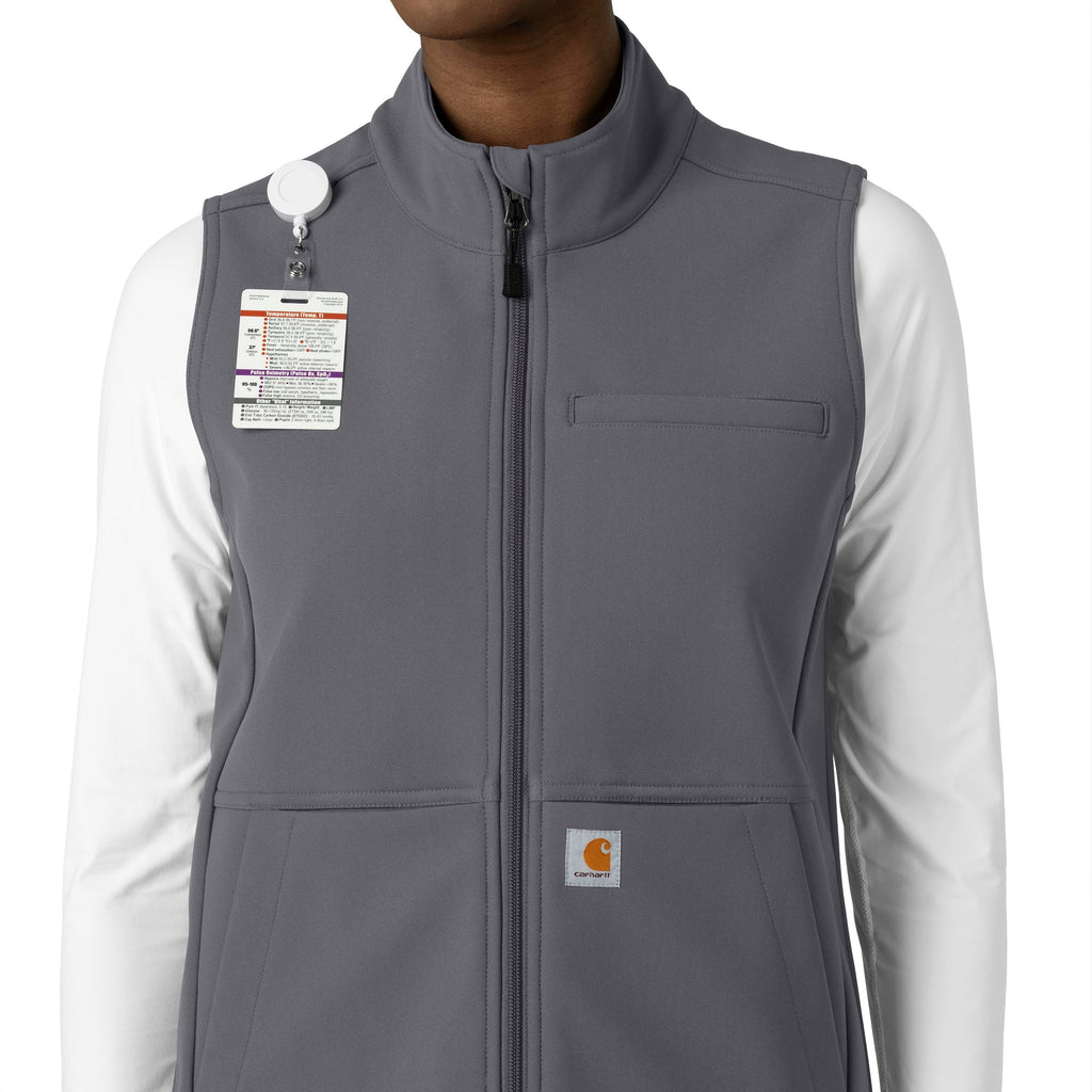 Rugged Flex C83023 Bonded Fleece Vest Pewter