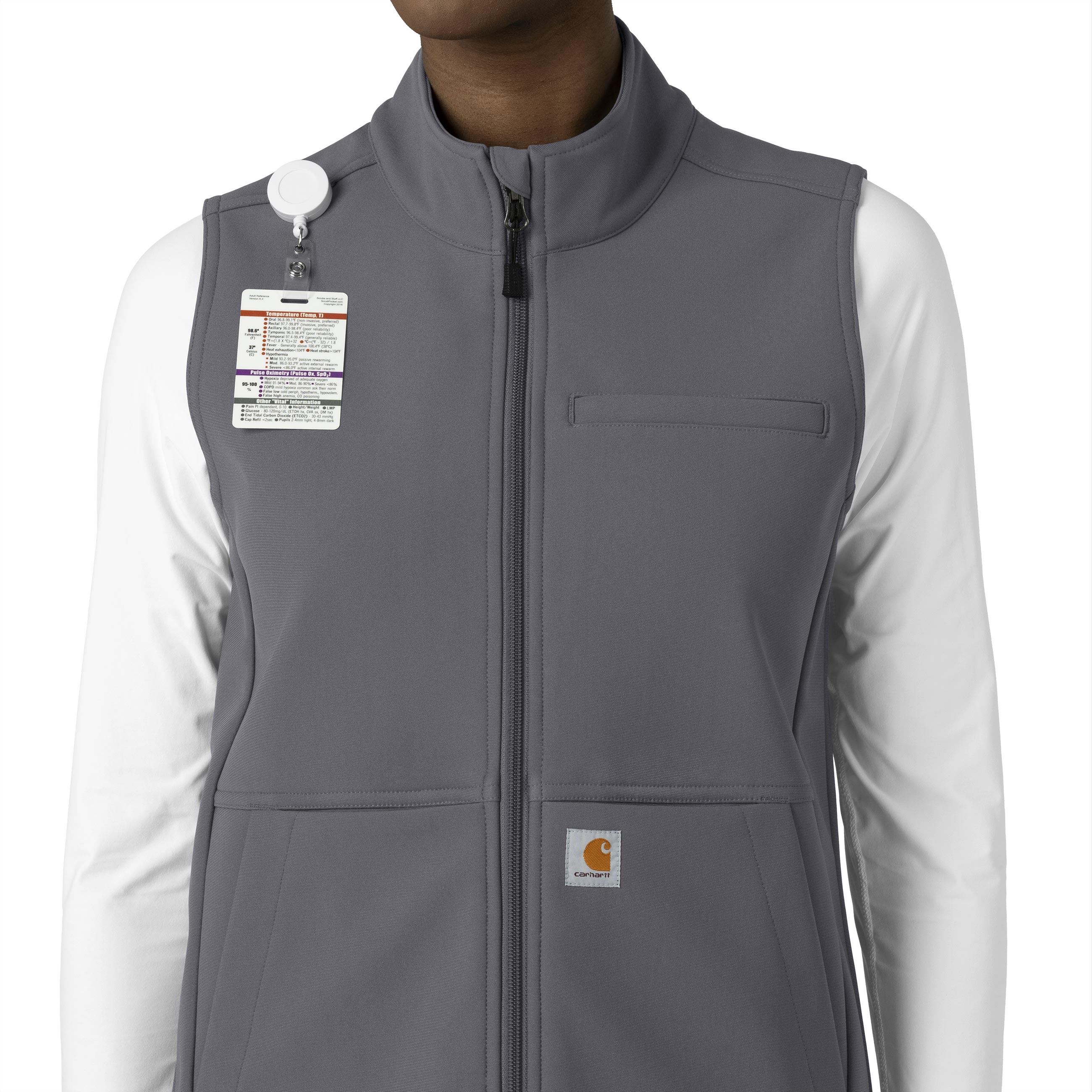 Rugged Flex C83023 Bonded Fleece Vest Pewter