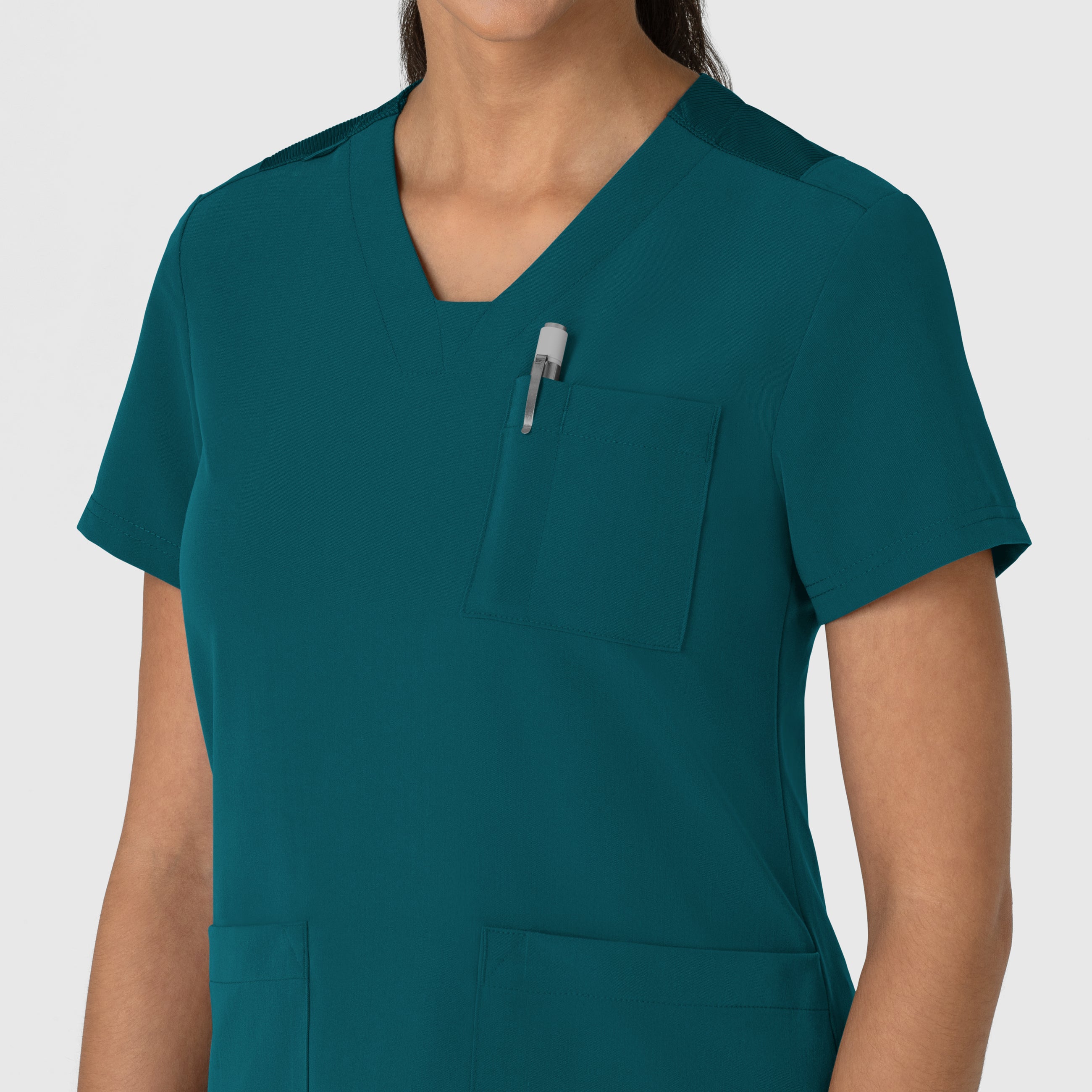 Nova 6132 Flex-n-Reach V-Neck Scrub Top Caribbean