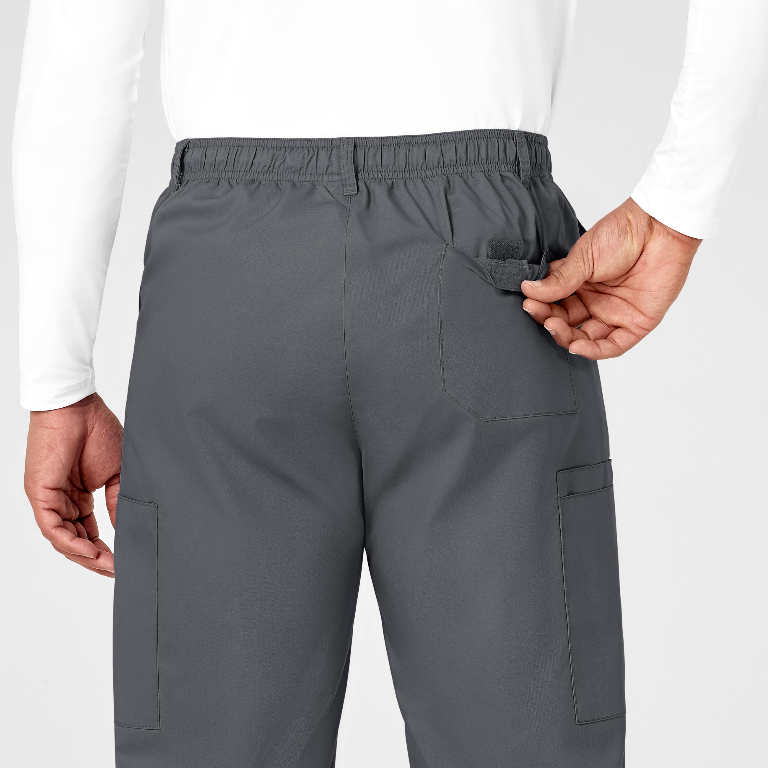 WonderWORK 503 Men's Cargo Scrub Pants Pewter