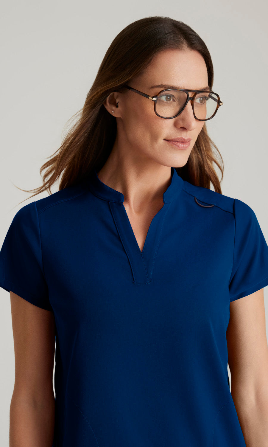 Grey's Anatomy Stretch GRST230 Avery Scrub Top Indigo