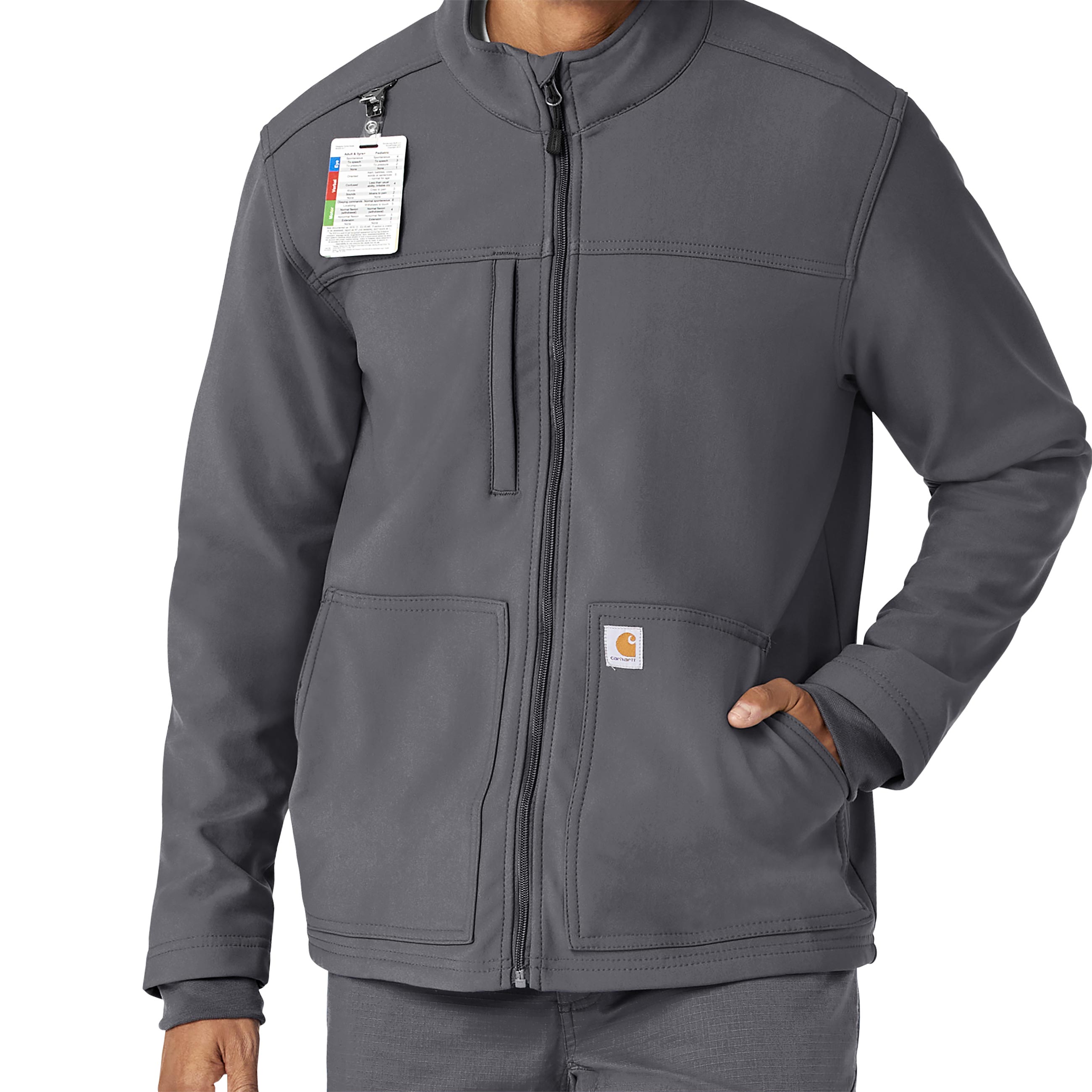 Rugged Flex C80023 Men's Bonded Fleece Jacket Pewter