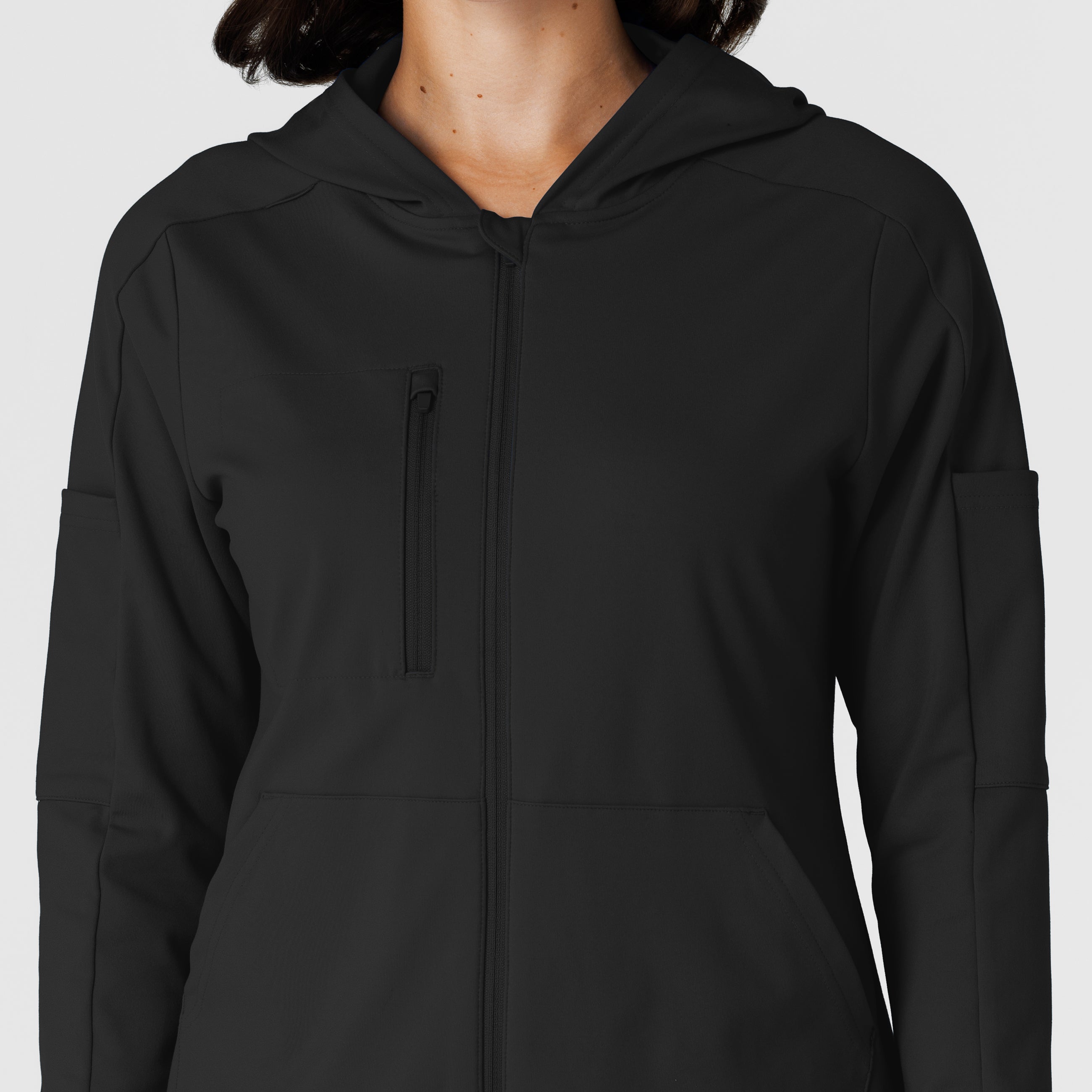 RENEW 8159 Knit Women’s Zip Hoodie Black