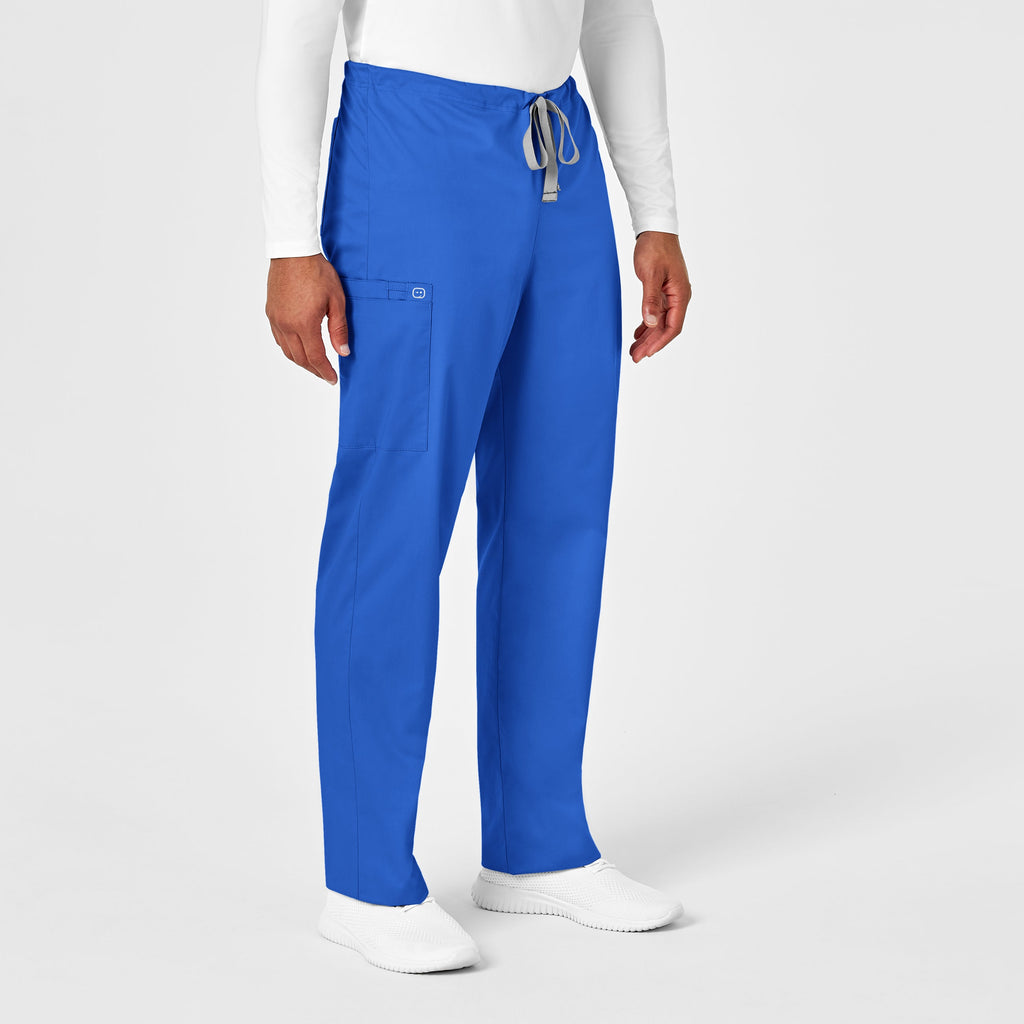 WonderWORK 500 Unisex Drawstring Cargo Scrub Pants Royal