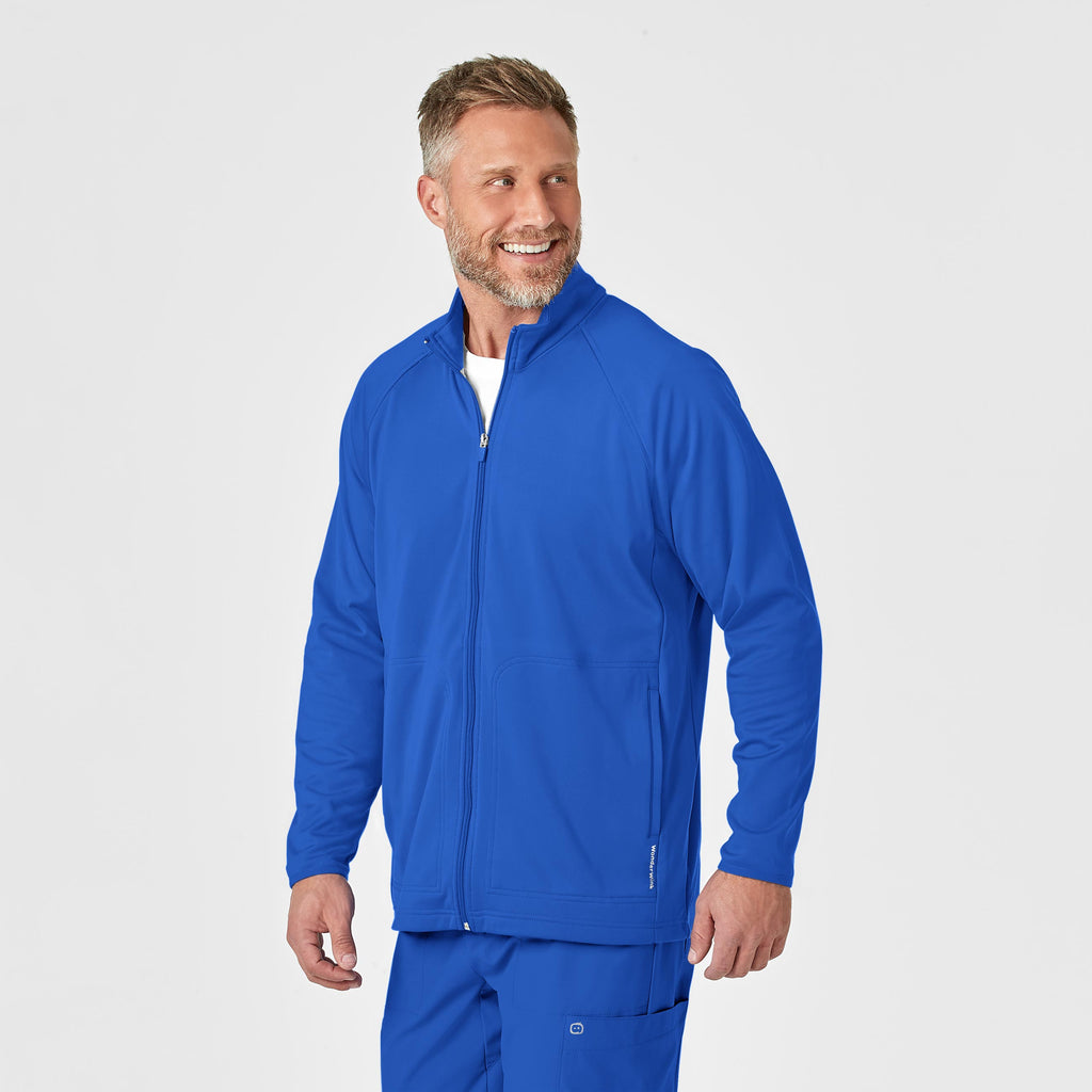 Layers 8309 Men's Fleece Full Zip Jacket Royal