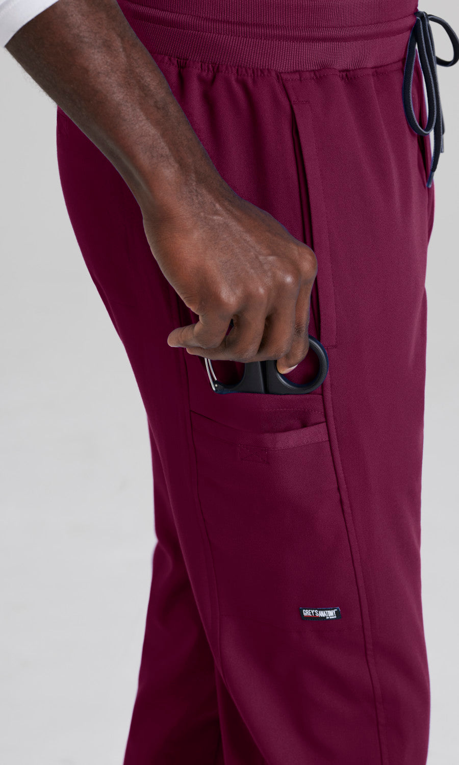 Grey's Anatomy Stretch GRSP617 Hudson Scrub Pants Wine