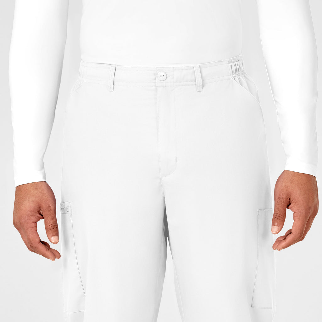 WonderWORK 503 Men's Cargo Scrub Pants White