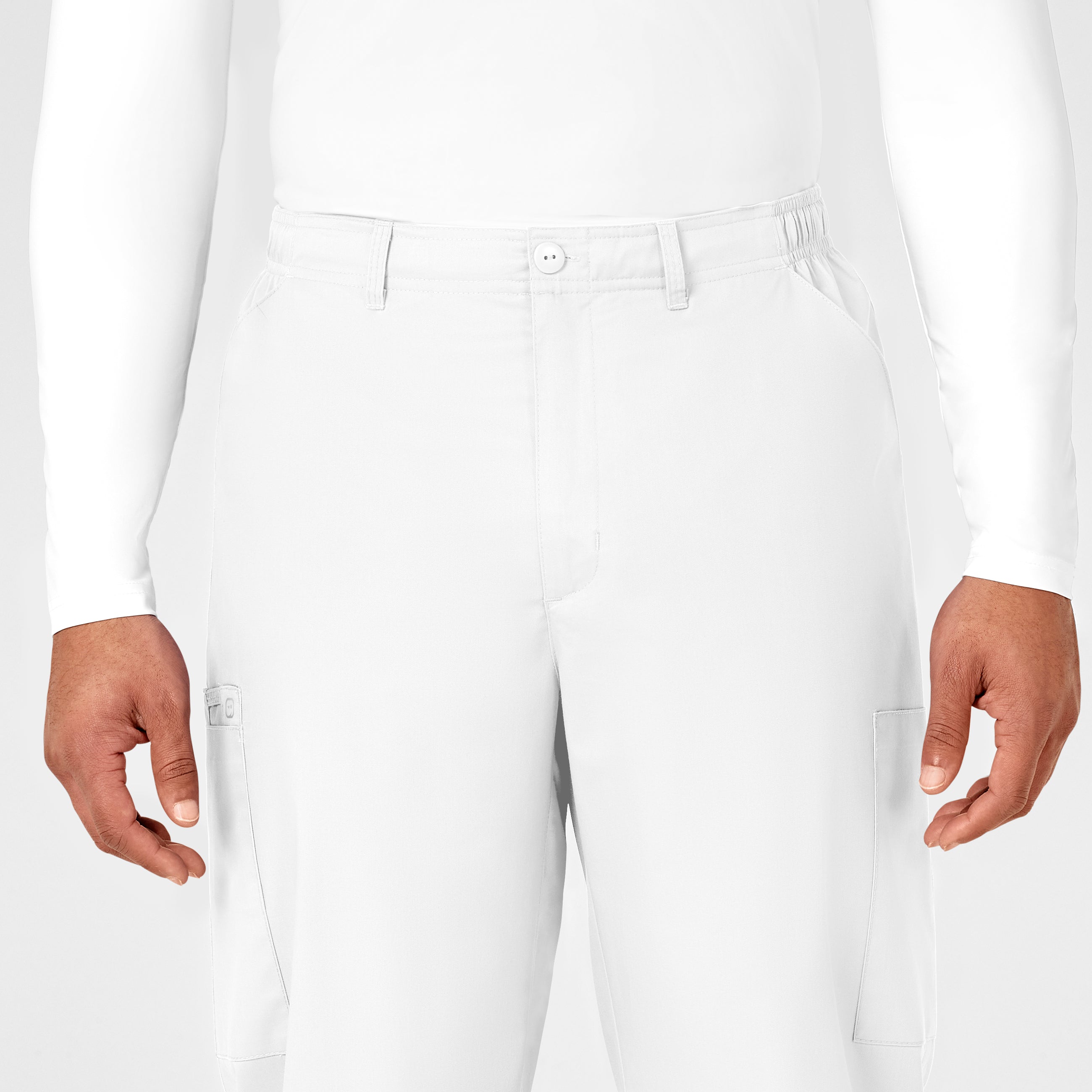 WonderWORK 503 Men's Cargo Scrub Pants White