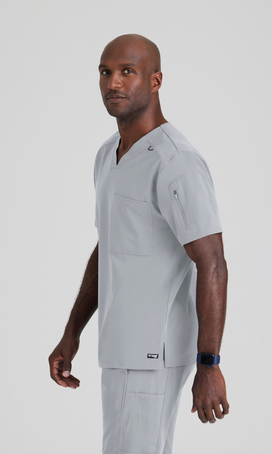 Grey's Anatomy Stretch GRST079 Murphy Scrub Top Moonstruck