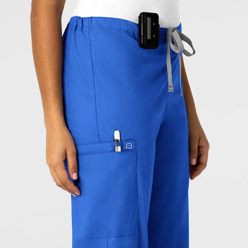 WonderWORK 500 Unisex Drawstring Cargo Scrub Pants Royal