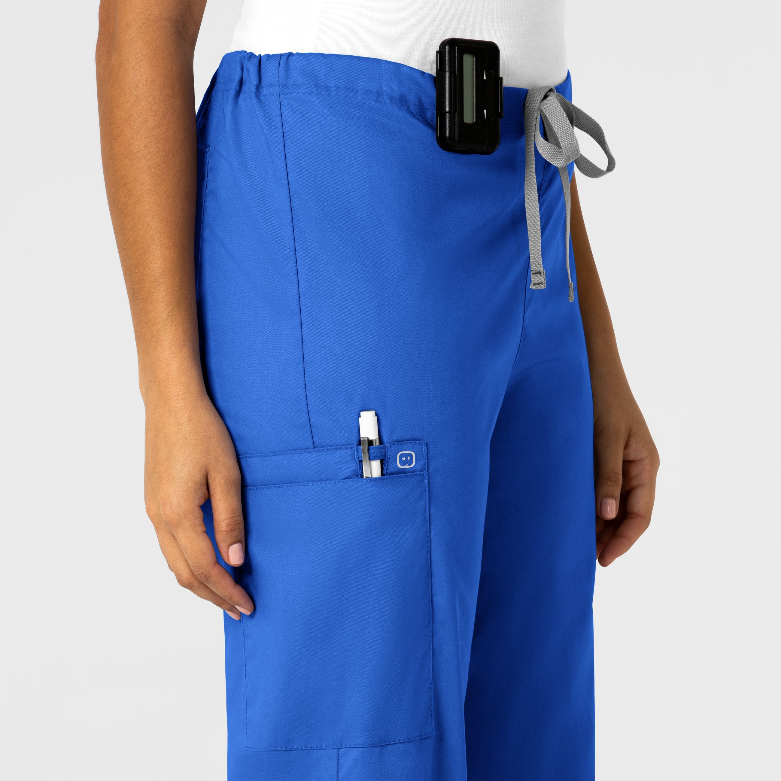 WonderWORK 500 Unisex Drawstring Cargo Scrub Pants Royal