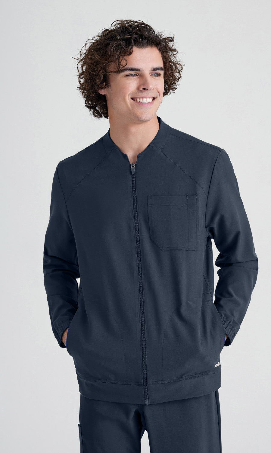 Grey's Anatomy Evolve GSSW887 Cycle Scrub Jacket Steel