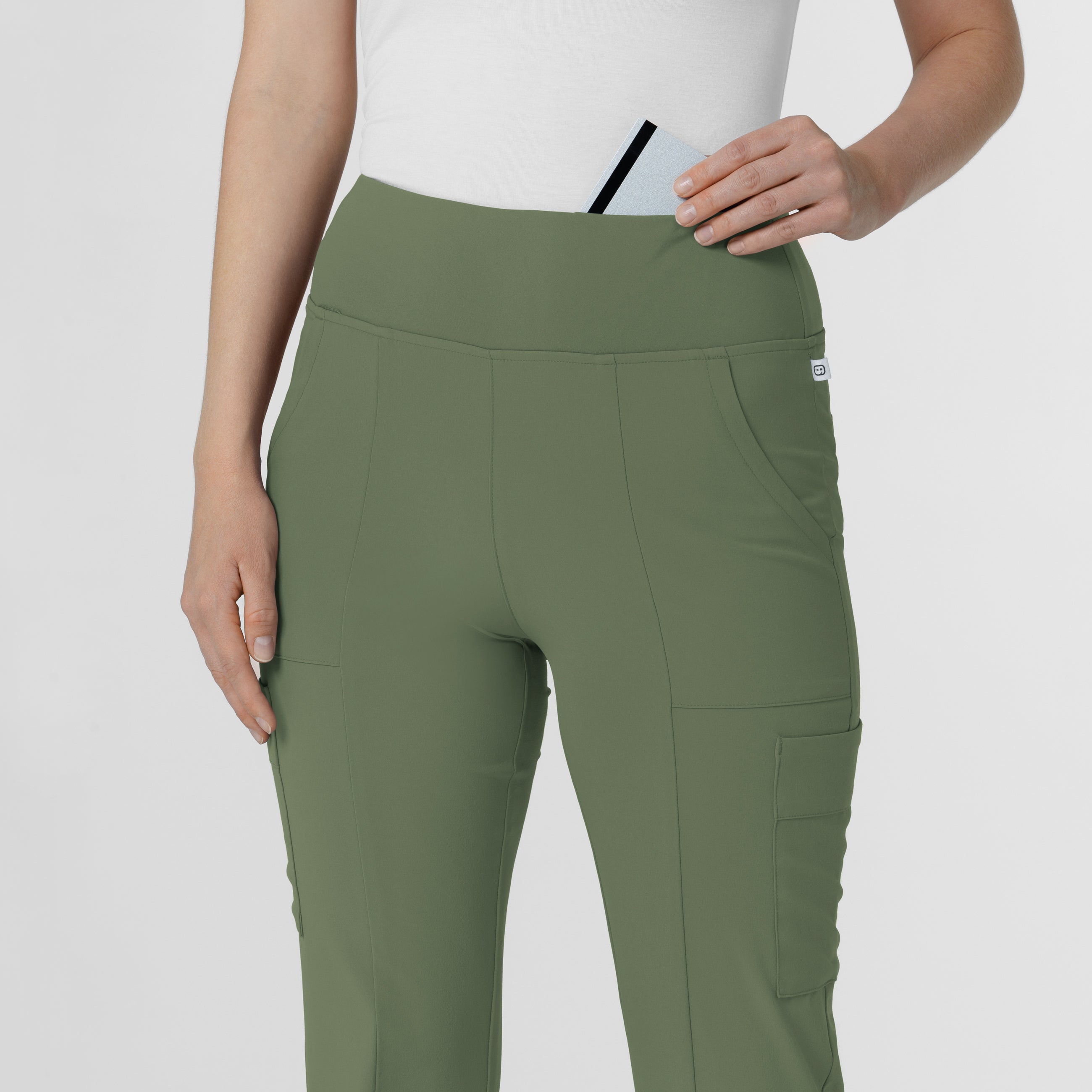 RENEW 5534 Cargo Flare Scrub Pants Olive