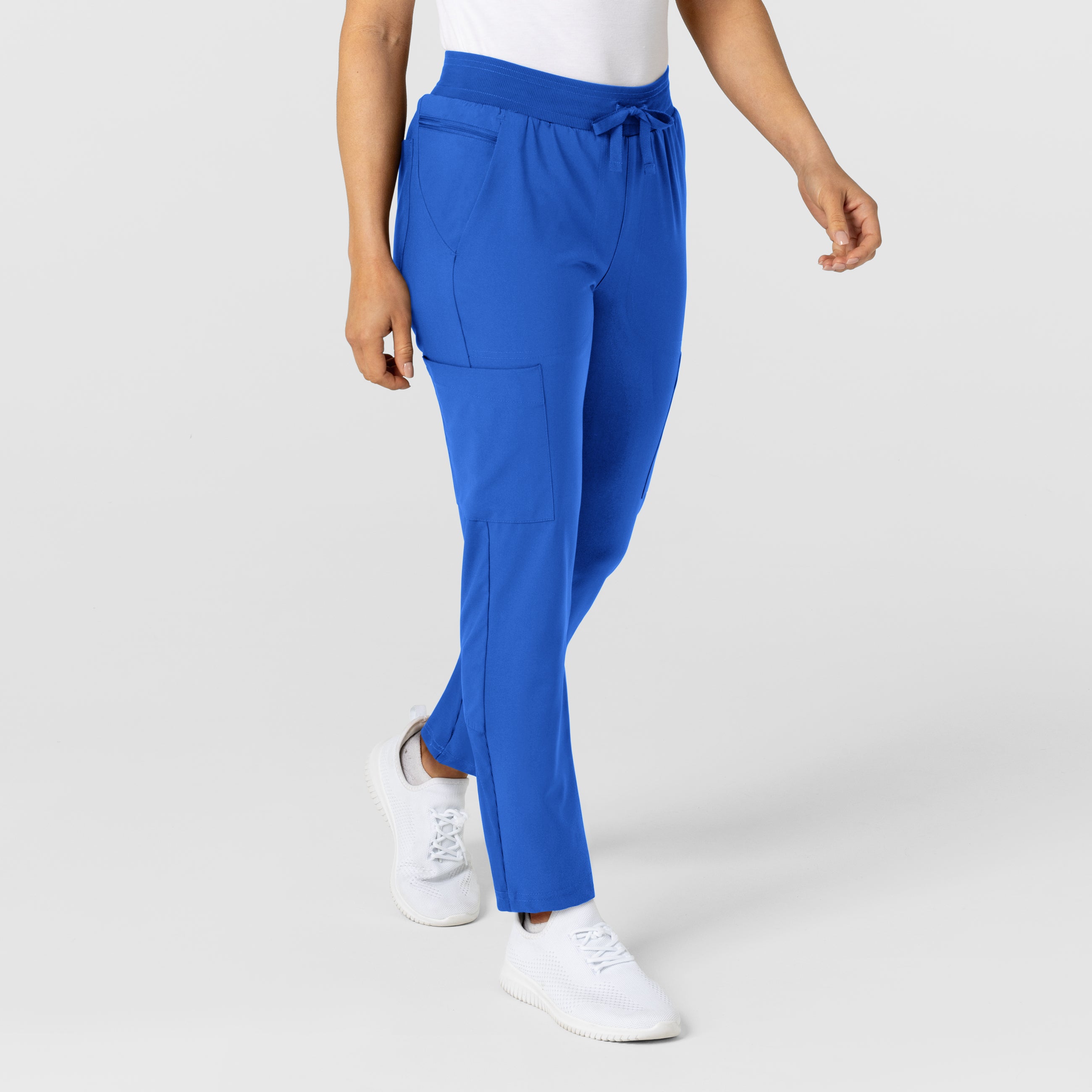 W123 5045 Flex-n-Reach Track Scrub Pants Royal