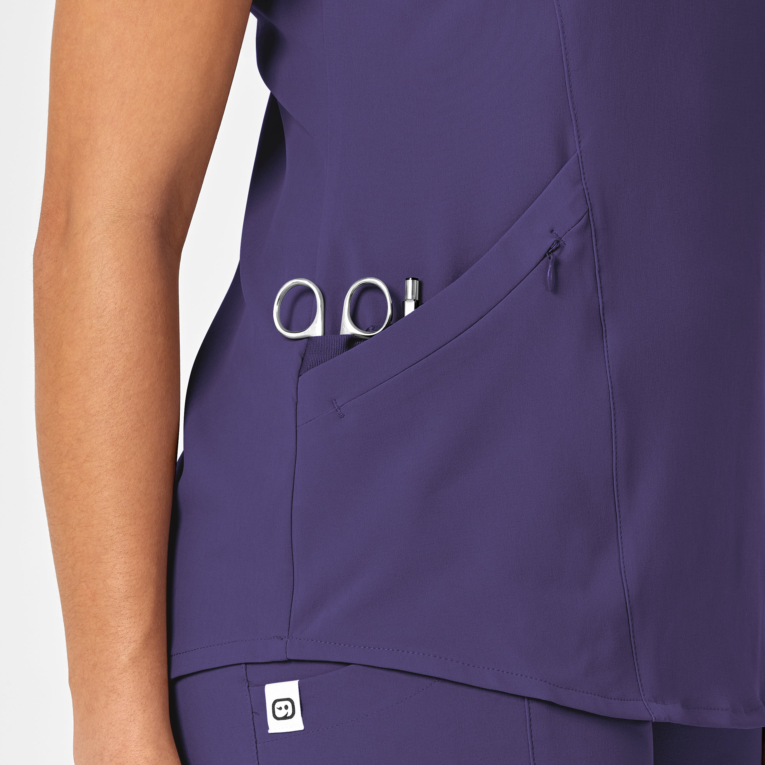 RENEW 6134 V-Neck Scrub Top Grape
