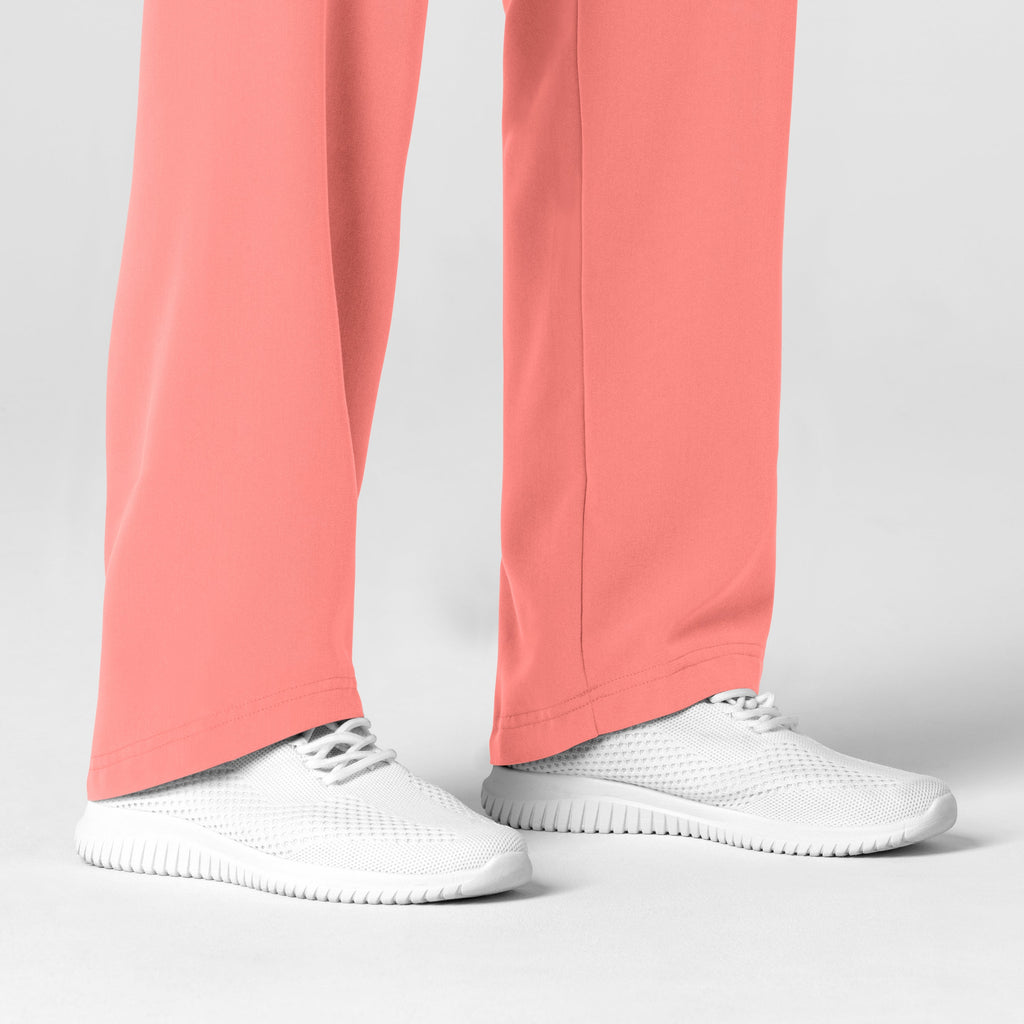 Nova 5232 Women's Stovepipe High-Low Hem Scrub Pants Paradise Pink