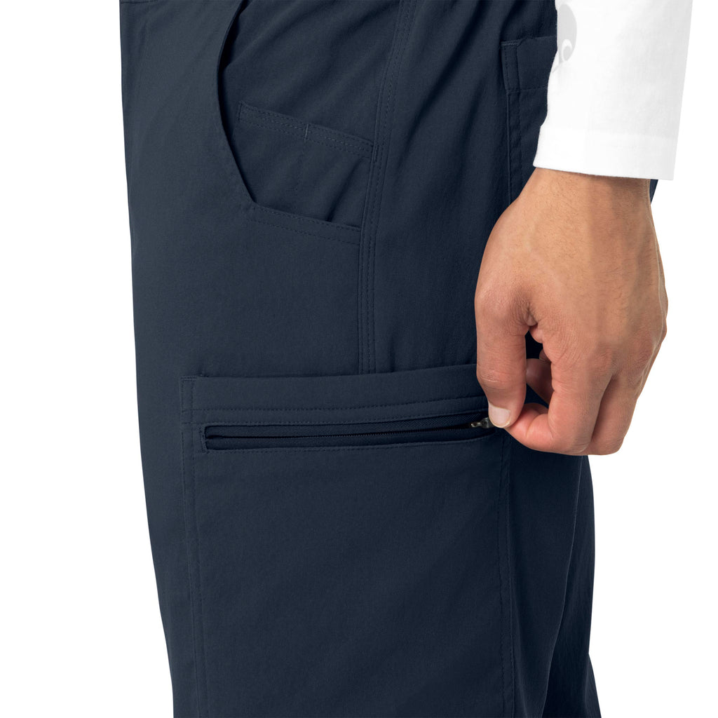 Rugged Flex Peak C55037 Men's Straight Leg Cargo Scrub Pants Navy